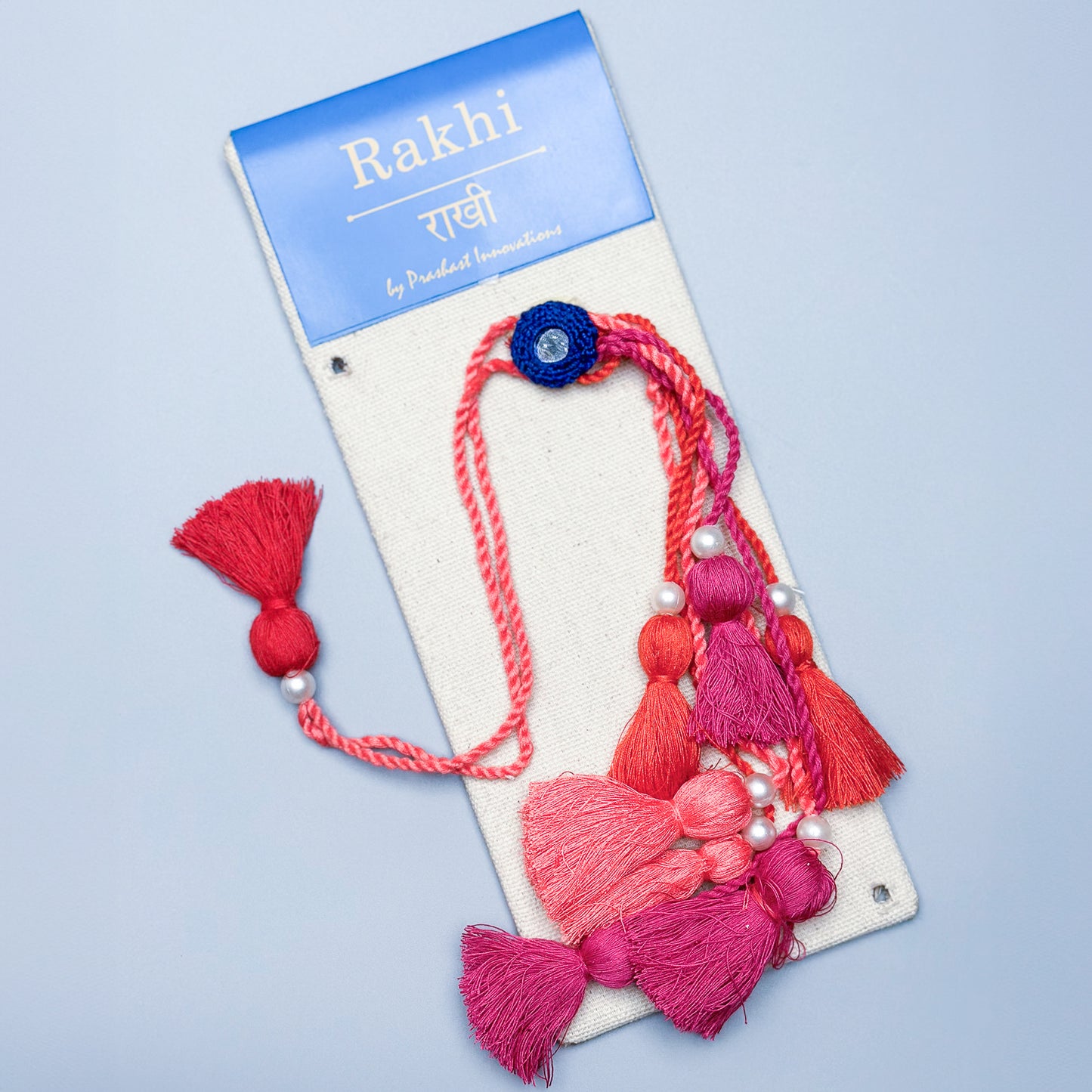 Handmade Lumba Rakhi | Vibrant Pink