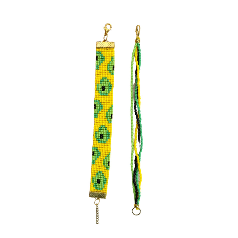 Avocado Yellow Bracelet | Handmade Beaded Bracelets For Women