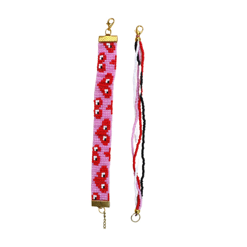 Love Dose | Pink Handmade Beaded Bracelet For Women