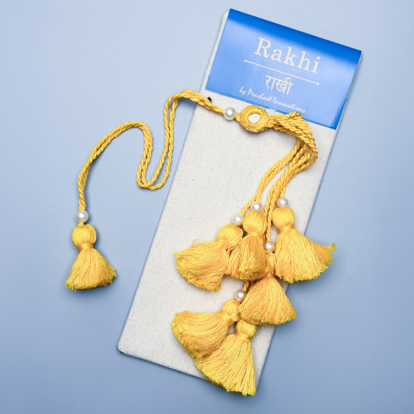 Handmade Lumba Rakhi For Bhabhi | Radiant Yellow
