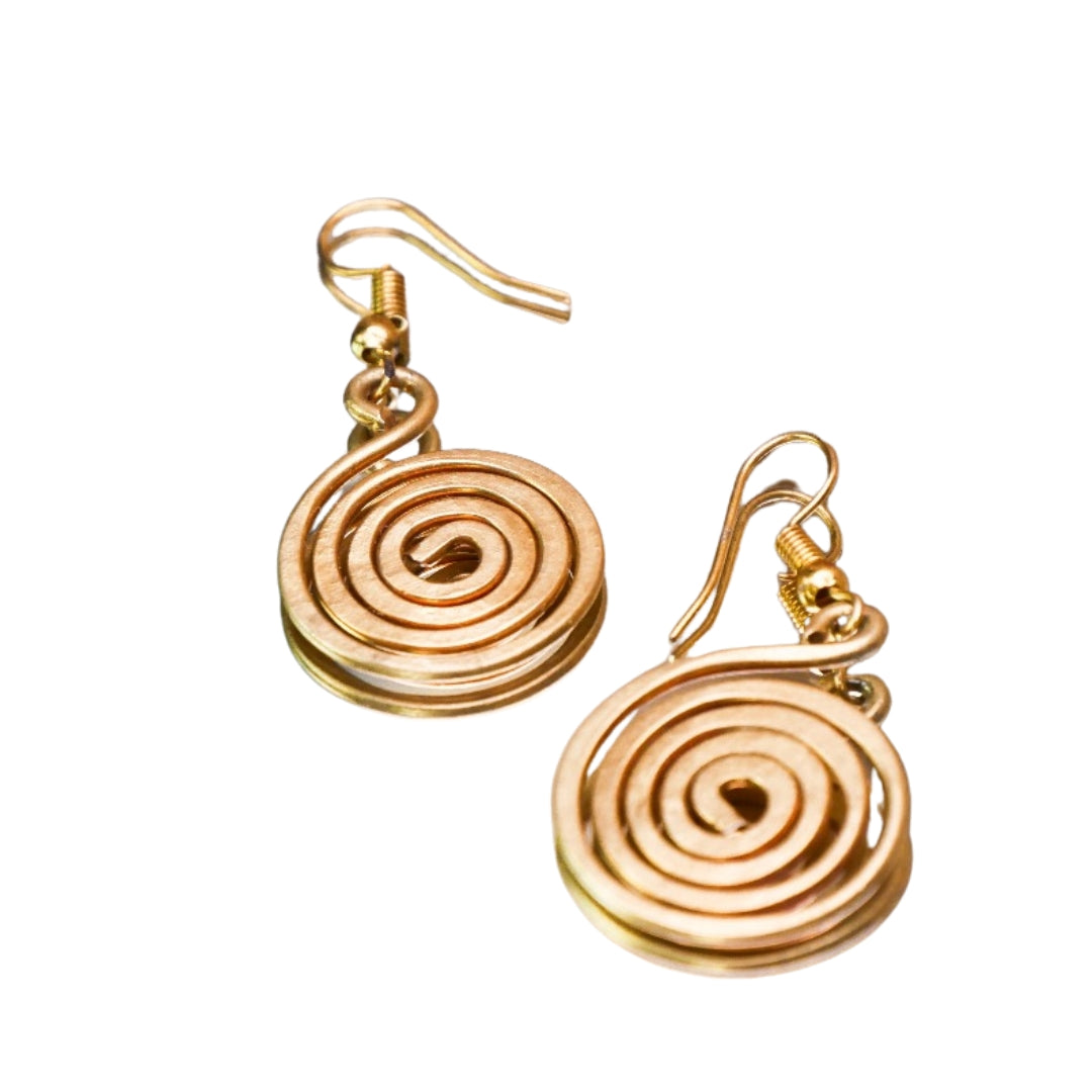 Saanjh Spiral Dhokra Earring