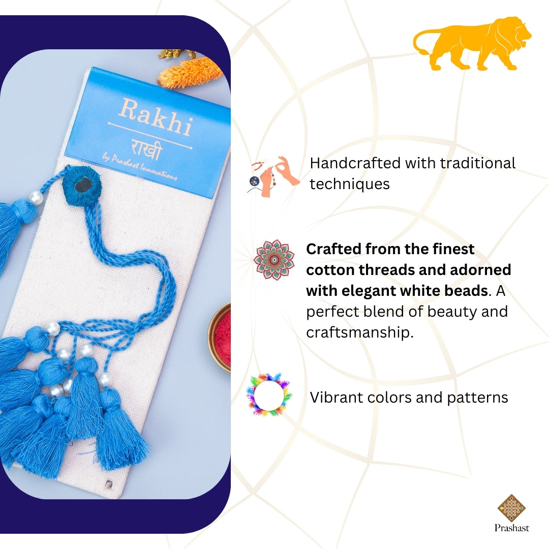 Handmade Lumba Rakhi | Bold Blue