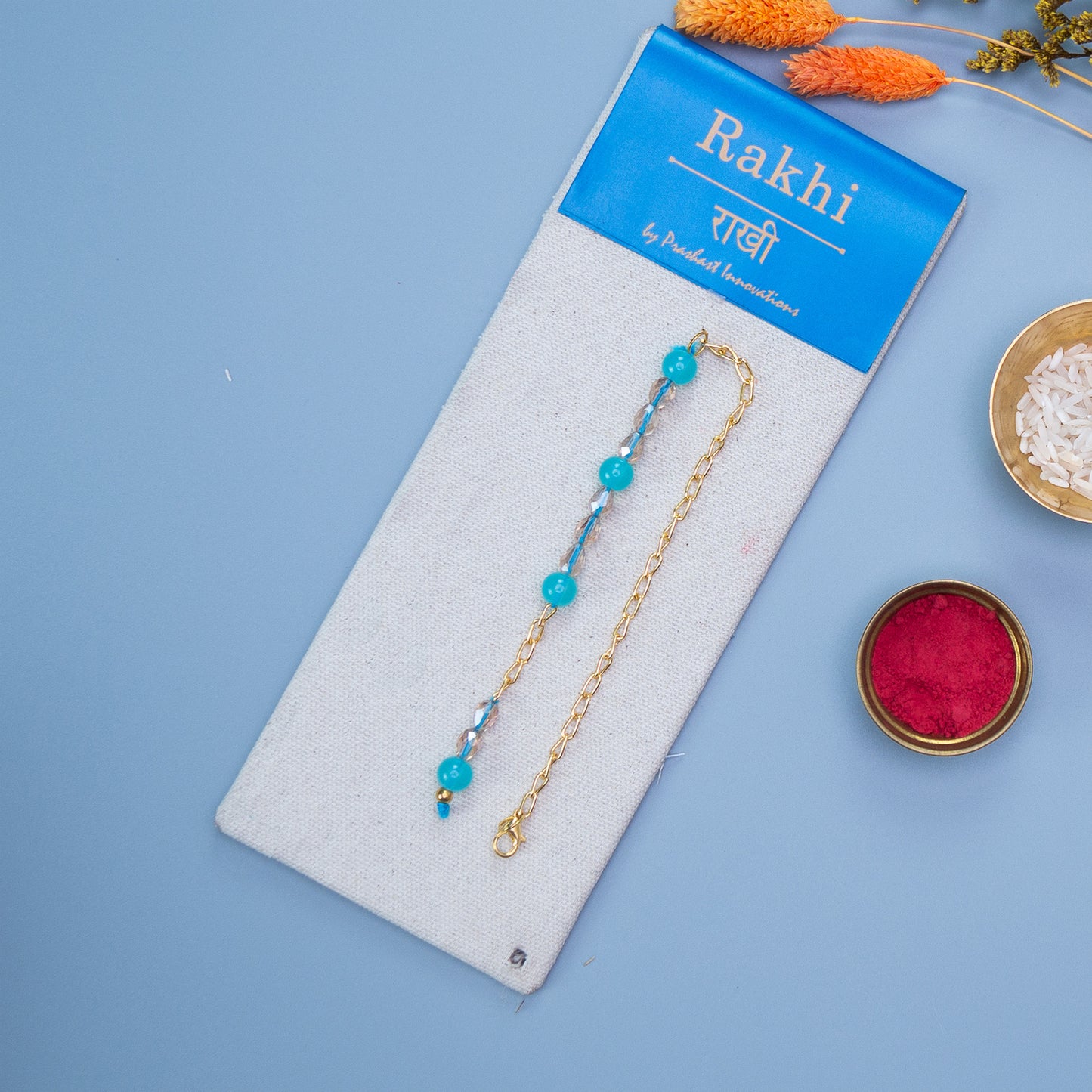 Lumba Rakhi | Quartz Beaded