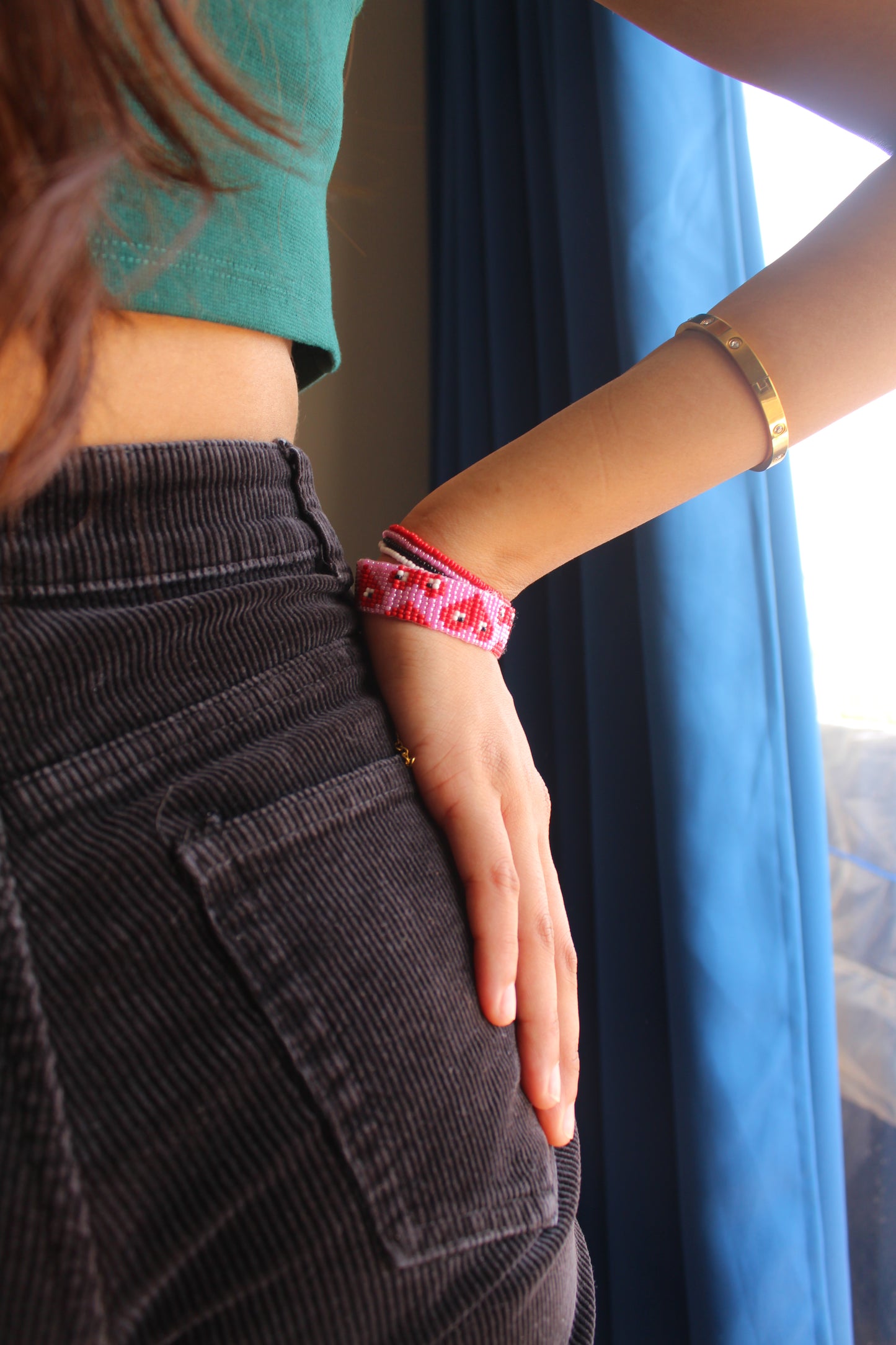 Love Dose | Pink Handmade Beaded Bracelet For Women