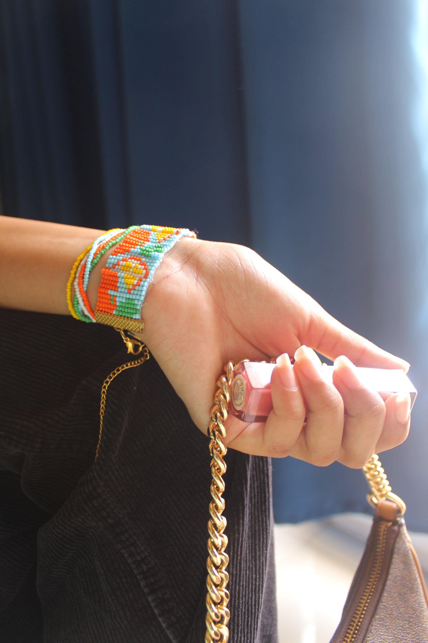 Tangerine Bracelet Set | Colorful Beaded Bracelet for Women