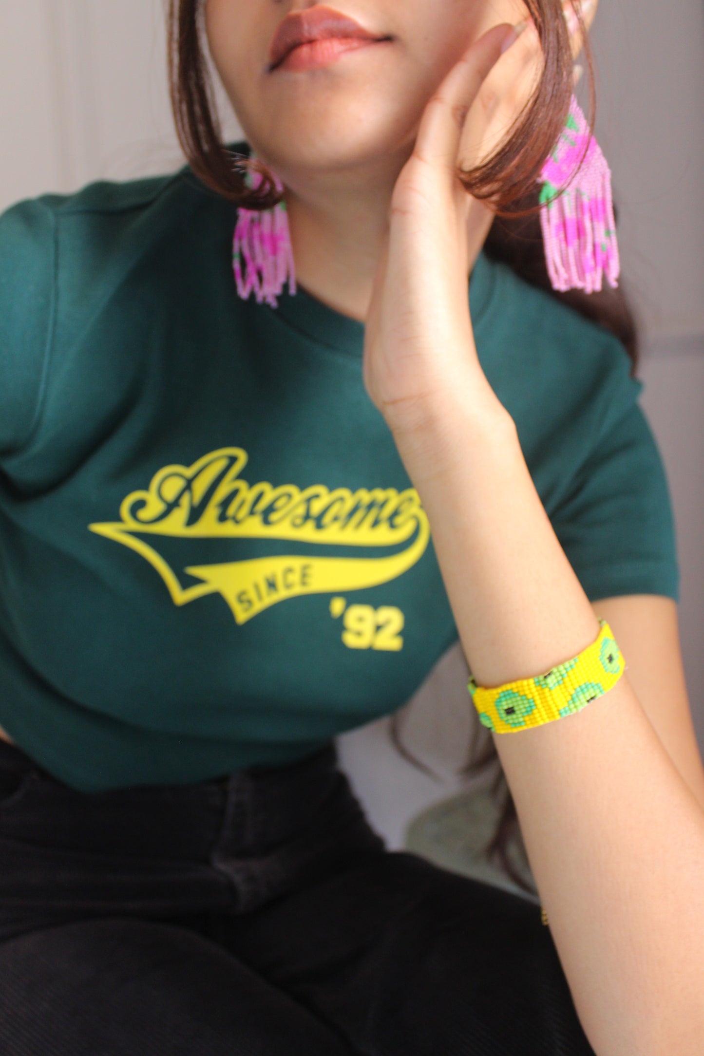 Avocado Yellow Bracelet | Handmade Beaded Bracelets For Women