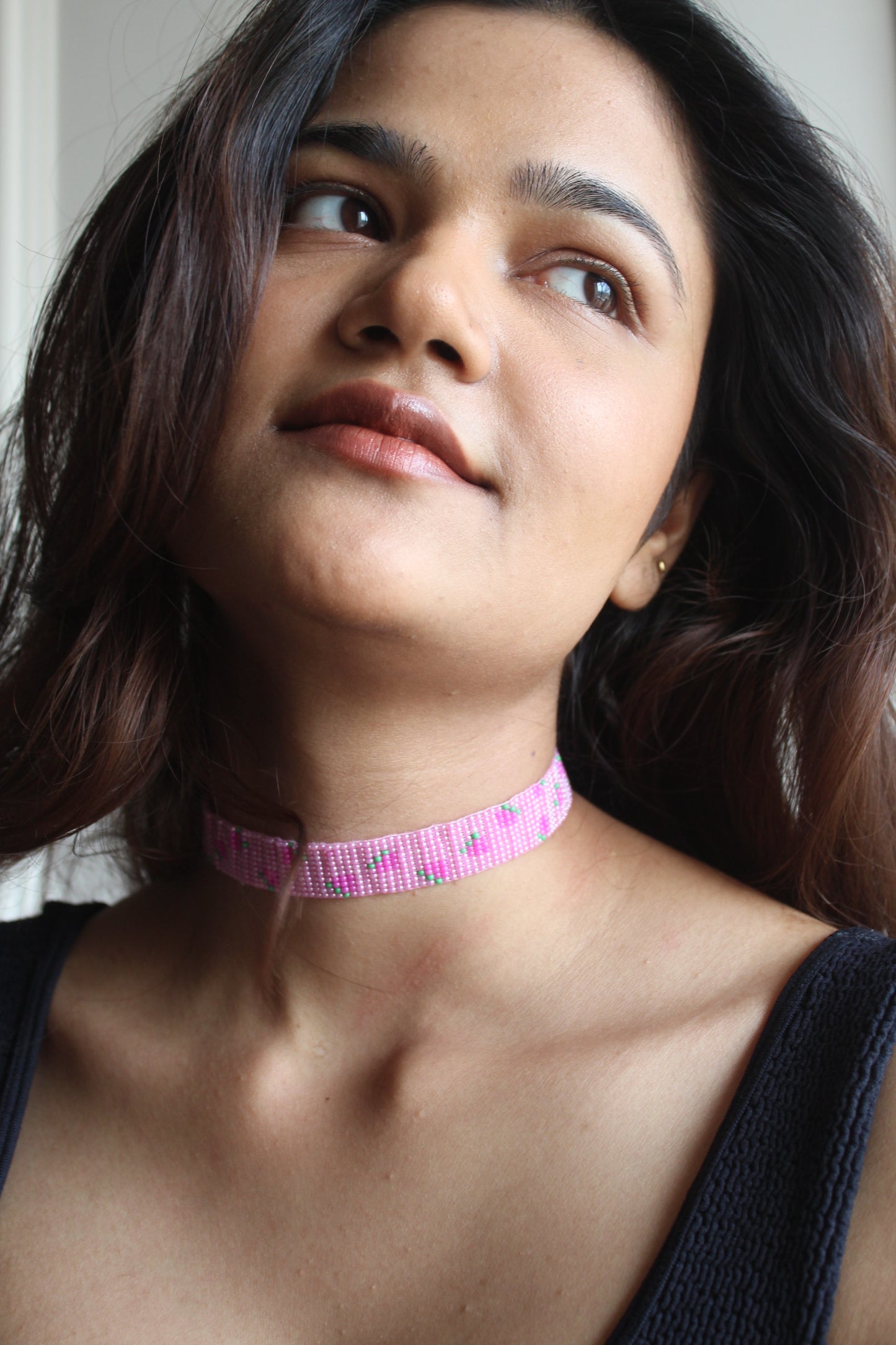 Cherry Bomb | Handmade Beaded Choker Necklace