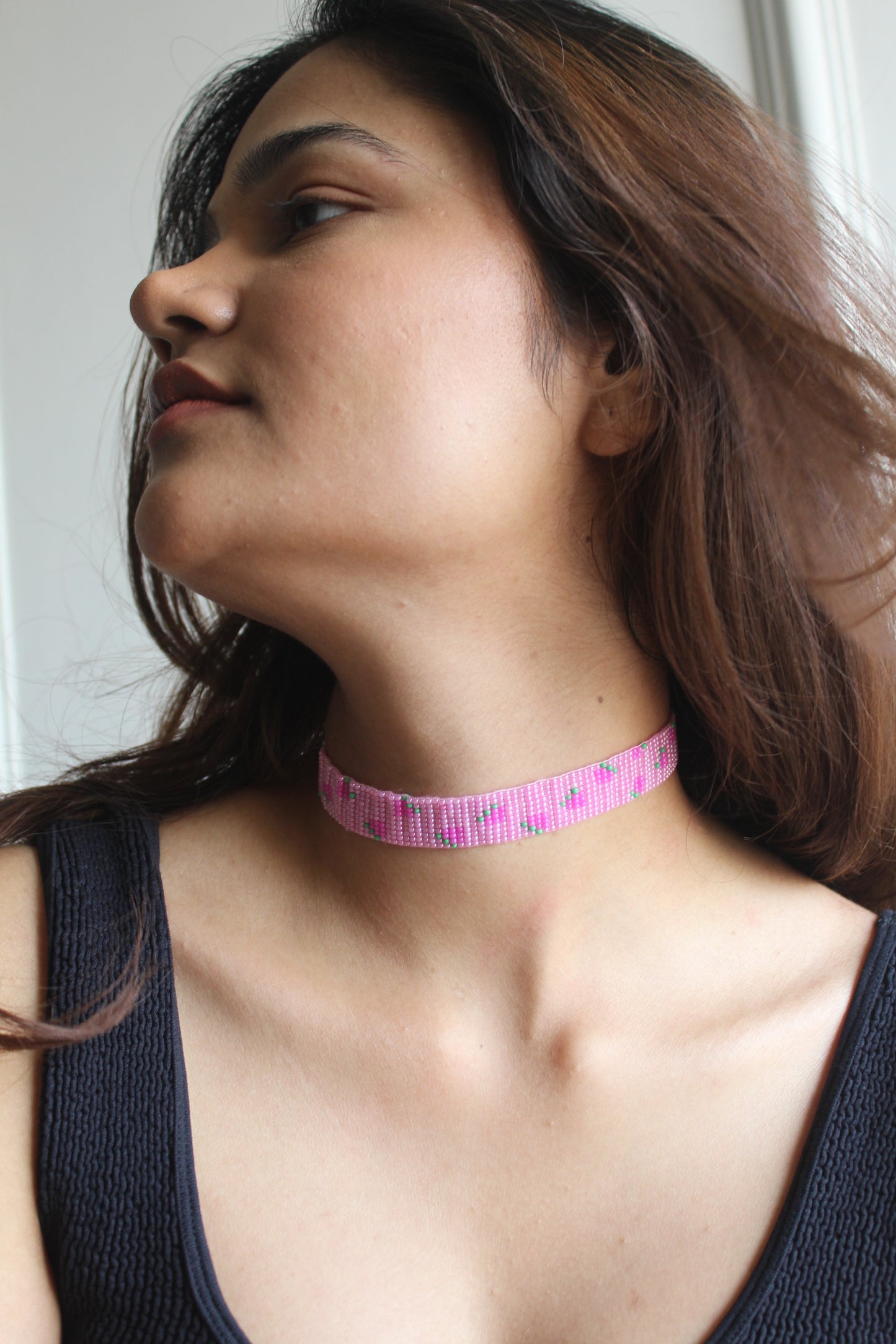 Cherry Bomb | Handmade Beaded Choker Necklace