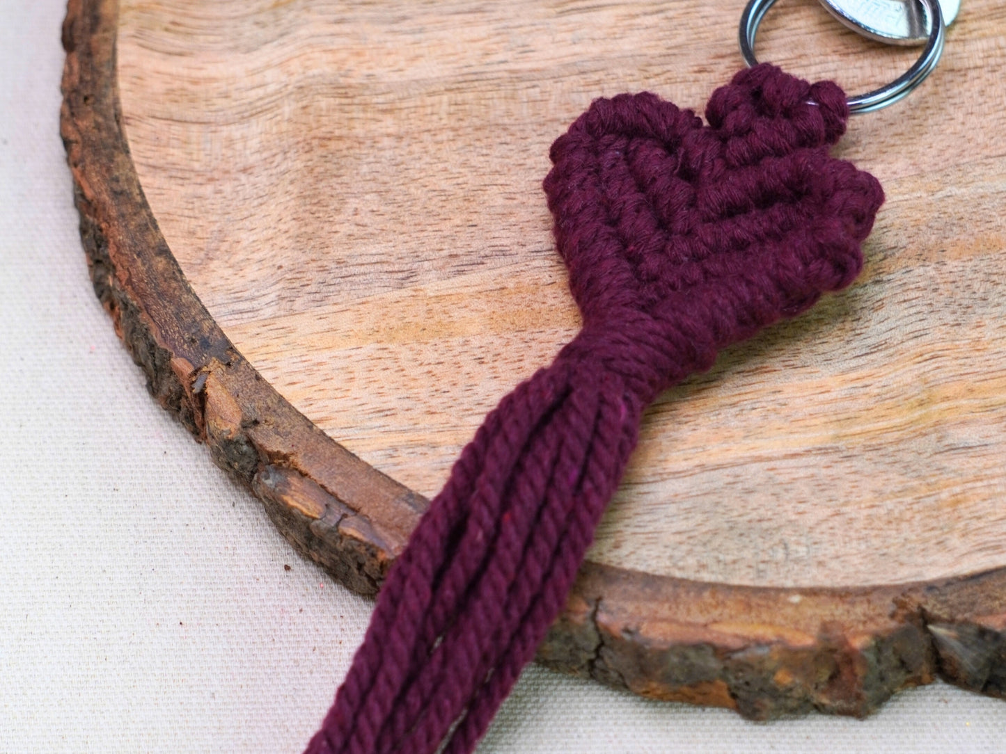 Macrame Keychain | Love Knot | Handmade Keychain
