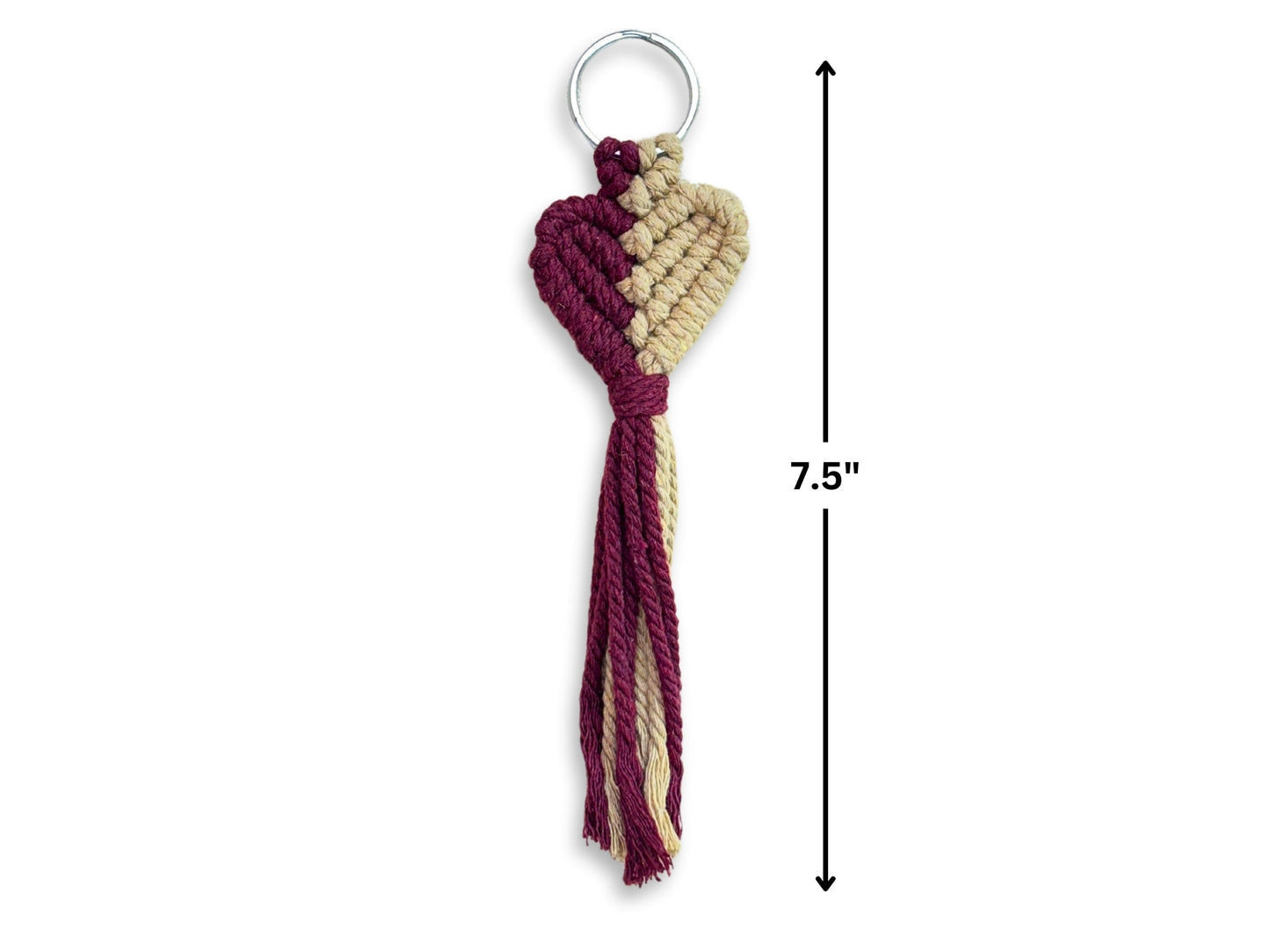 Handmade Macrame Keychain | Love Note