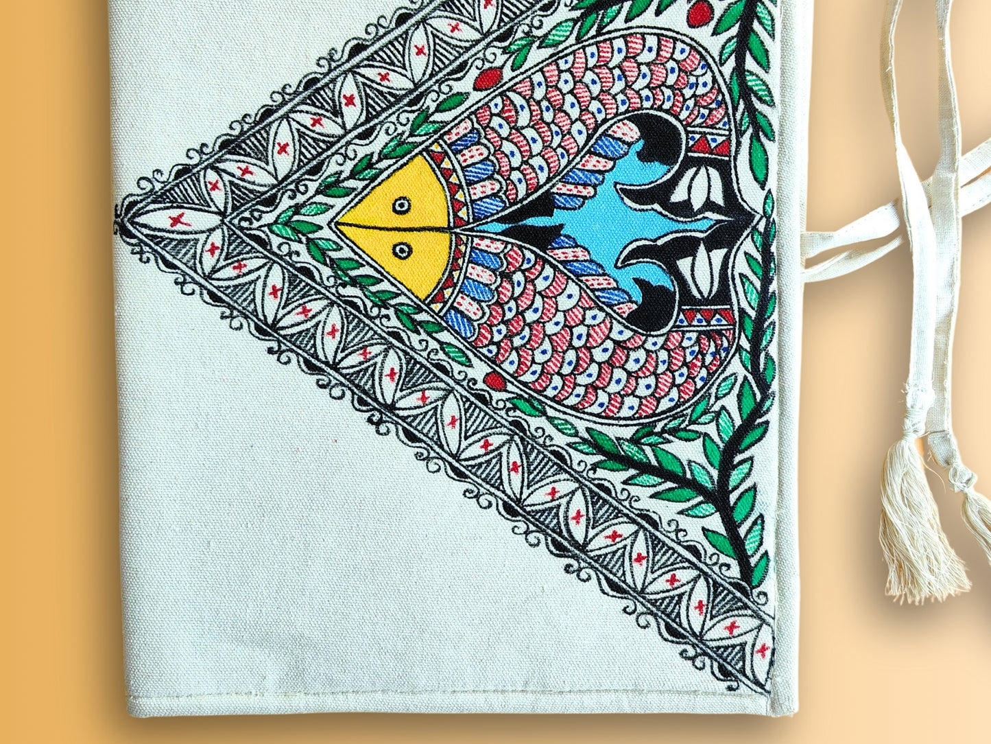 Madhubani Handmade Cloth File Folder | Surmai