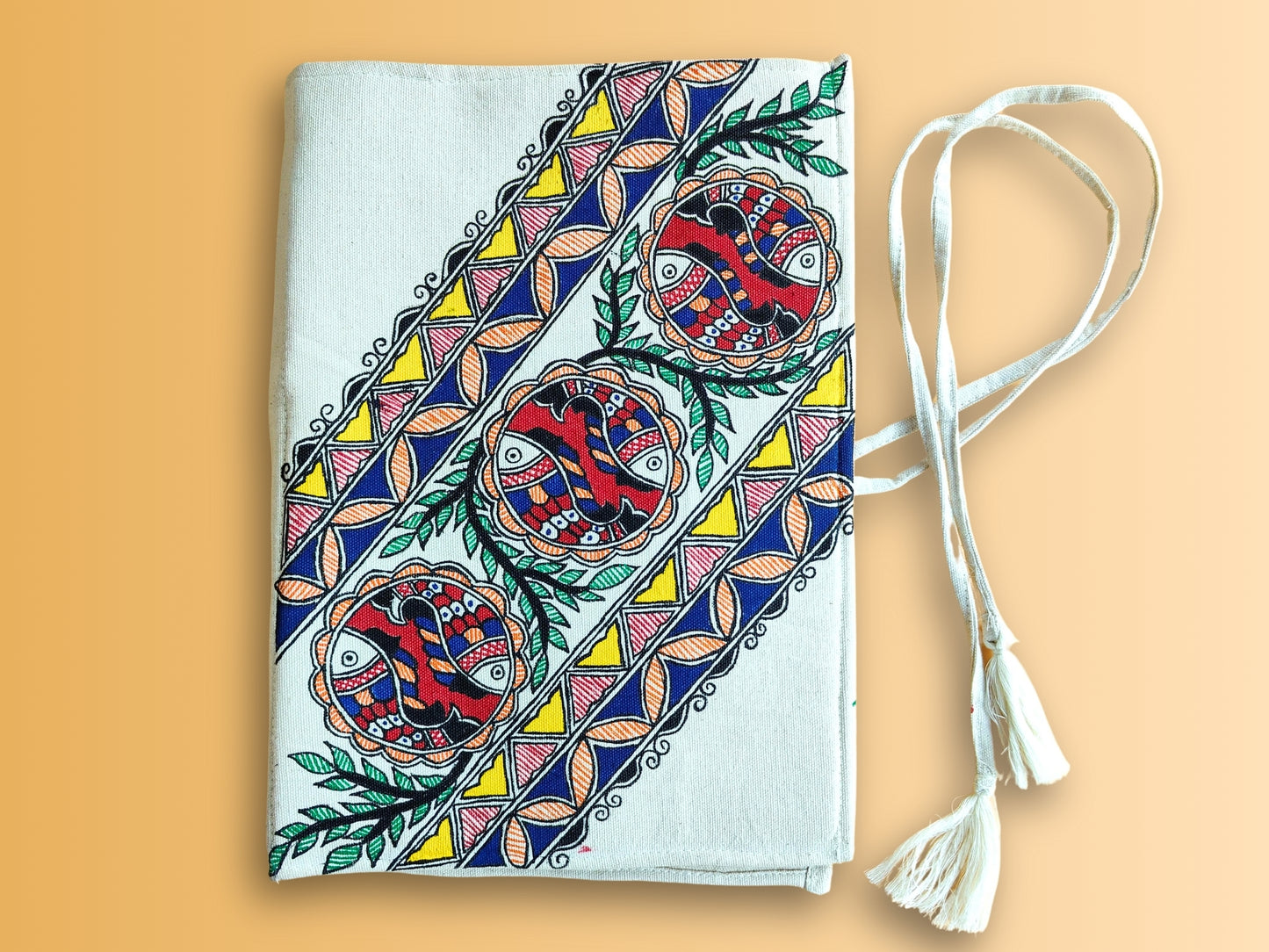 Madhubani Hand Made Cloth File Folder | Samudri Utsav