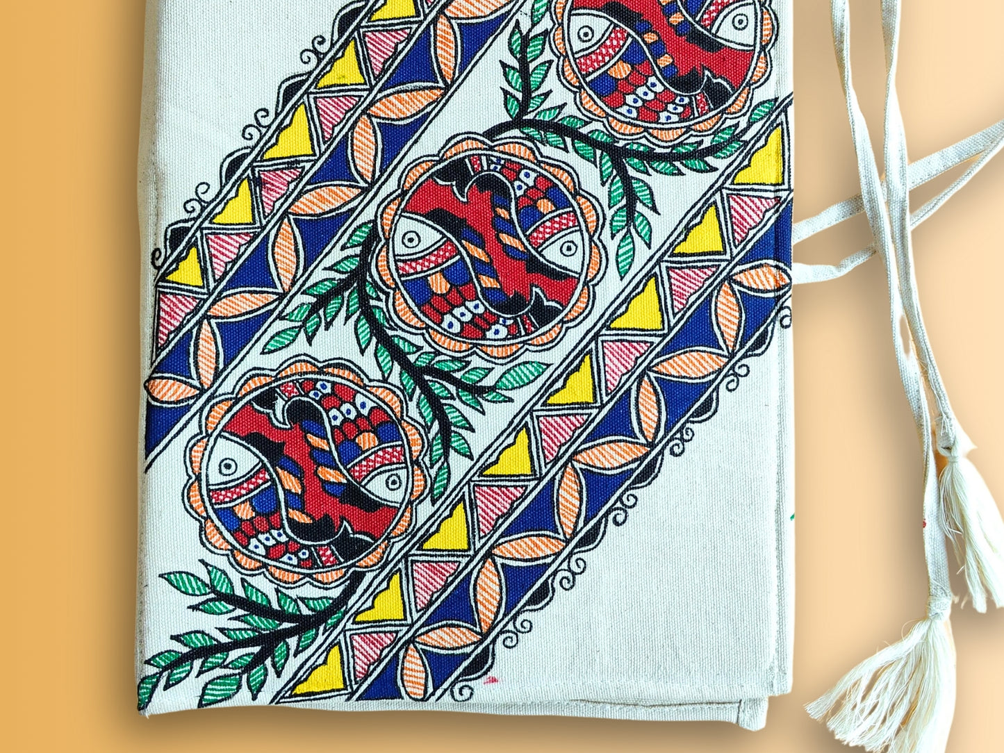 Madhubani Hand Made Cloth File Folder | Samudri Utsav