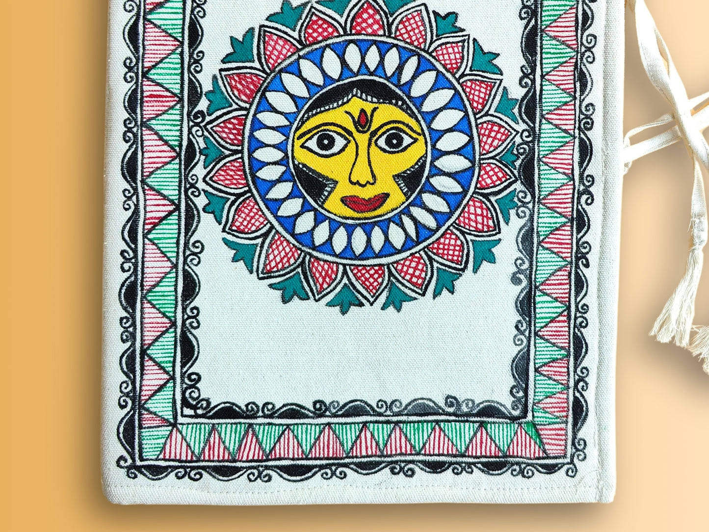 Madhubani Handmade Cloth File Folder | Devi