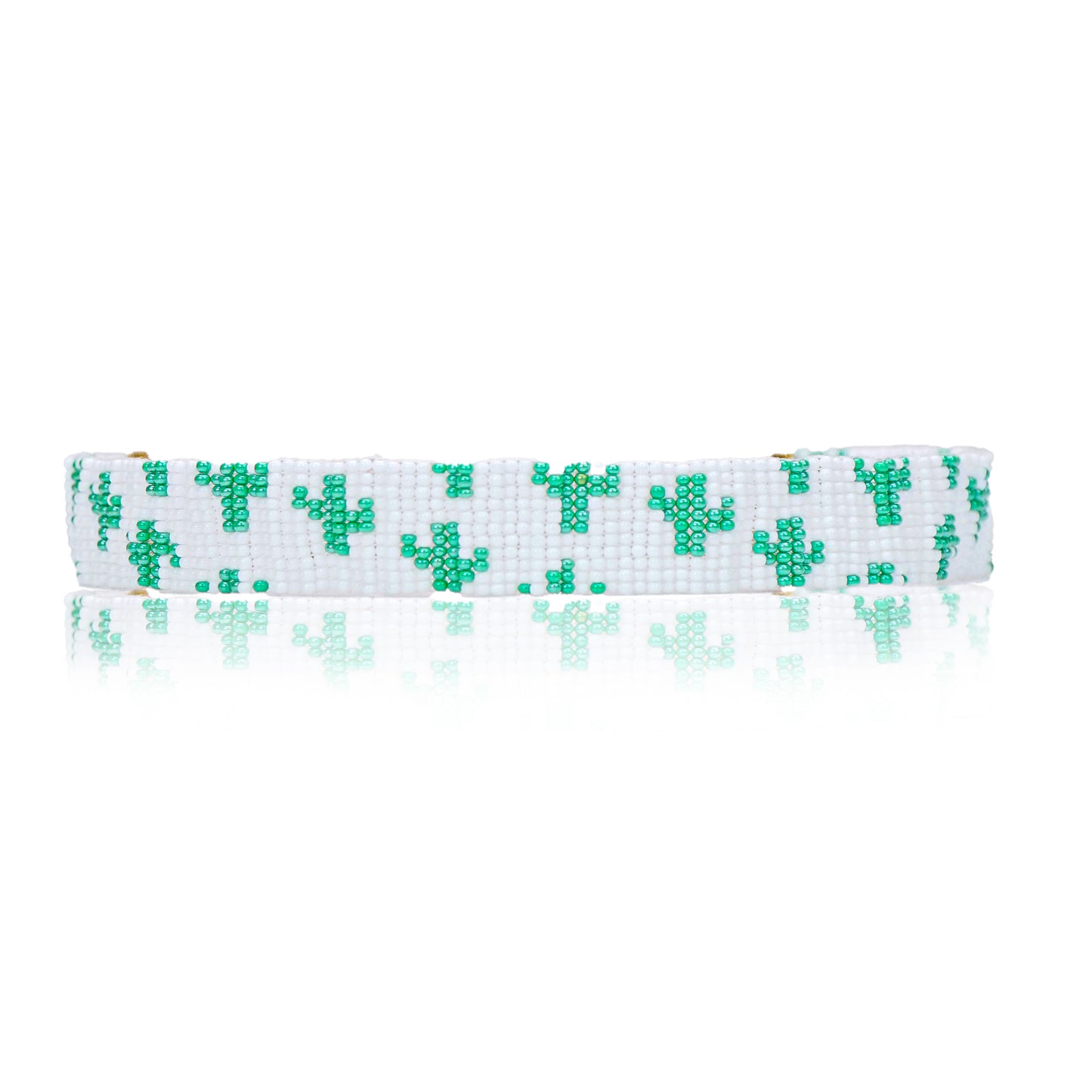 Cute Cactus | Handmade Beaded Green Choker Necklace