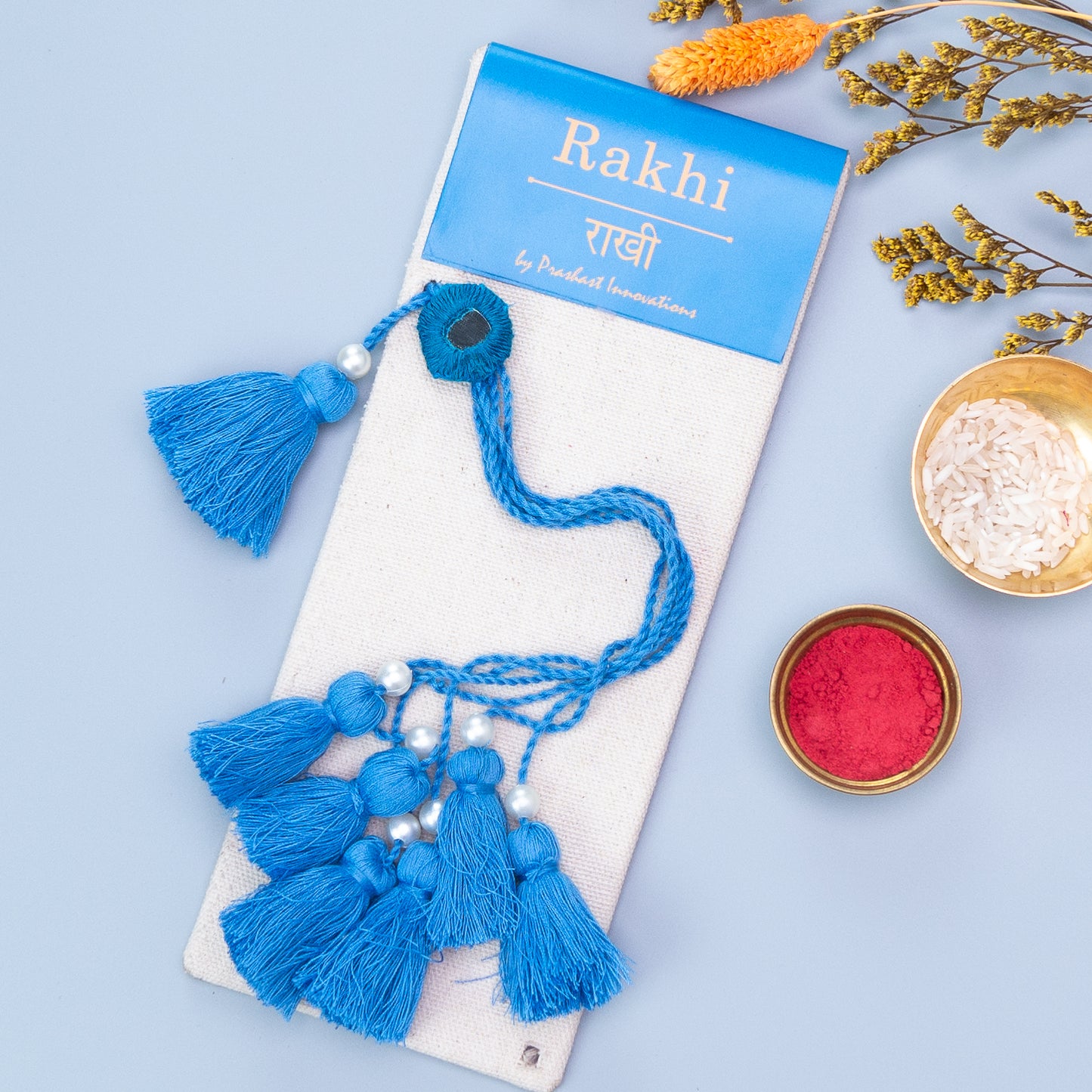 Handmade Lumba Rakhi | Bold Blue