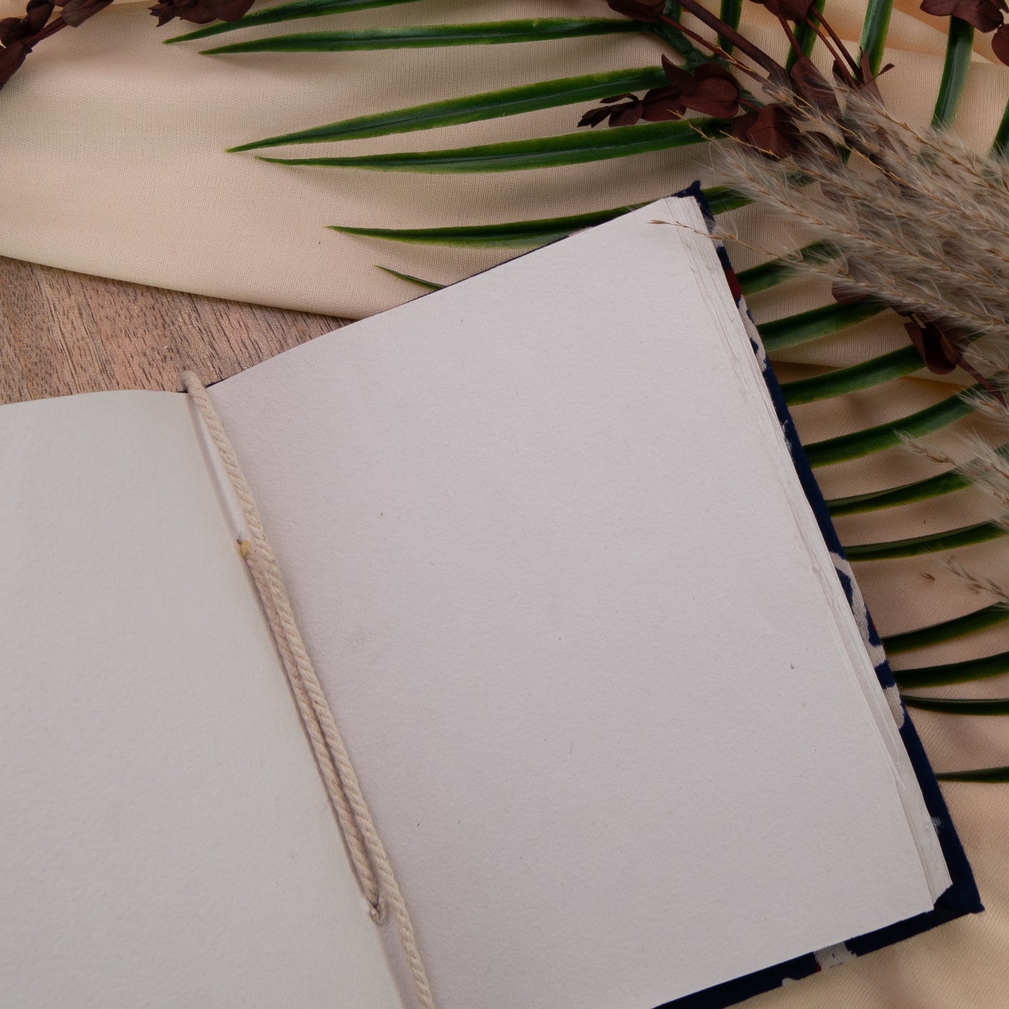 Blue Handmade Fabric Cover Diary β A5 | Elegant & Eco-Friendly Journal