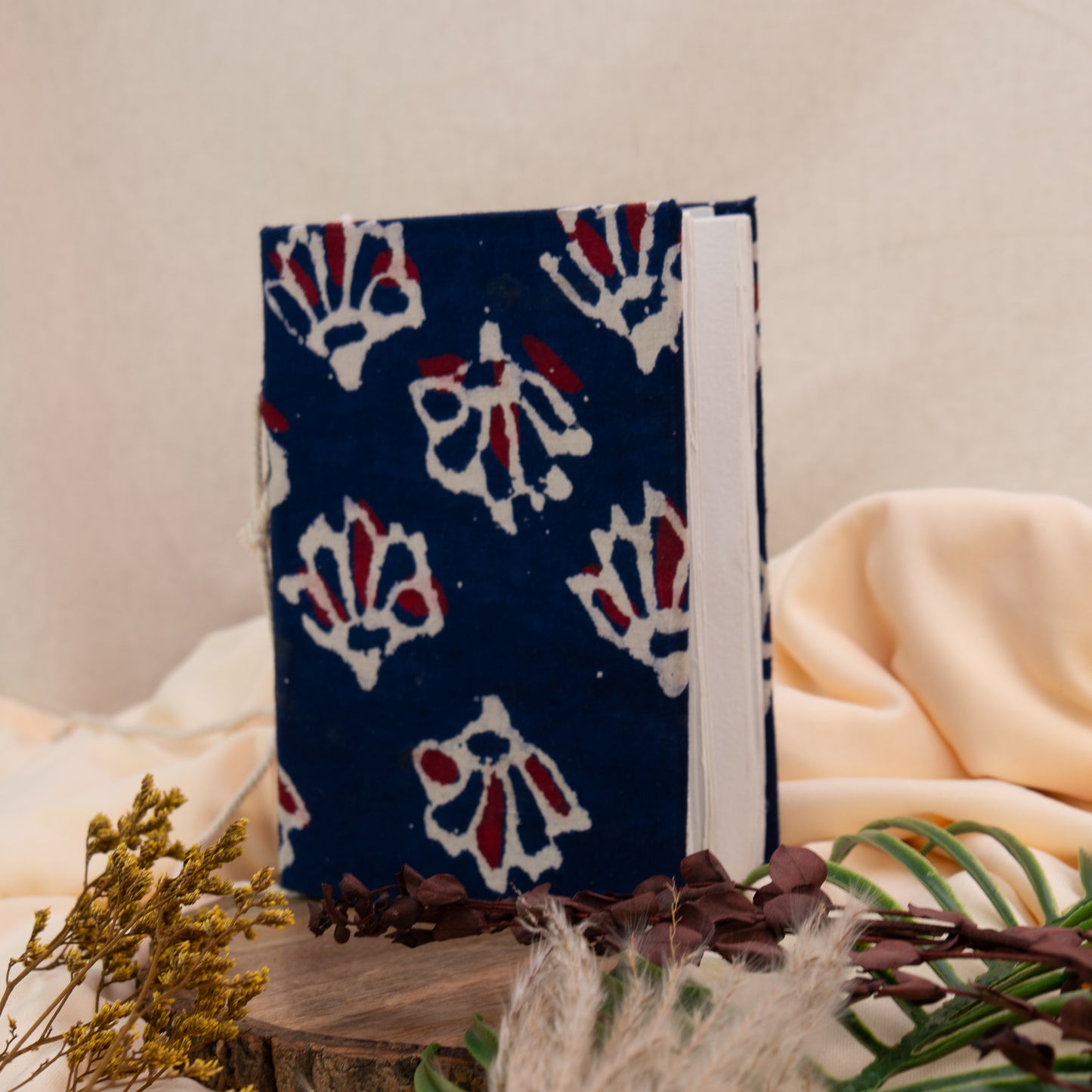 Blue Handmade Fabric Cover Diary β A5 | Elegant & Eco-Friendly Journal