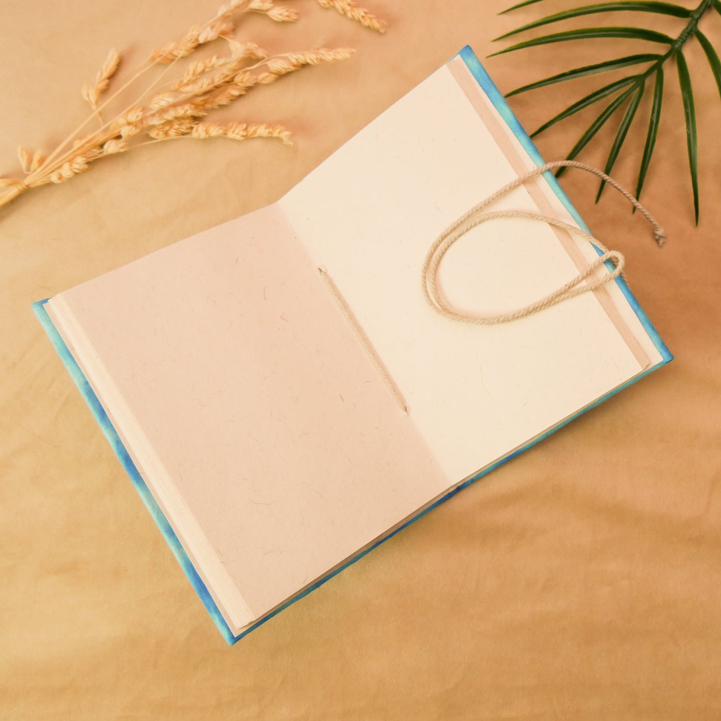 Ocean Blue Handmade Tie & Die Fabric Cover Diary β A5 | Elegant & Eco-Friendly Journal