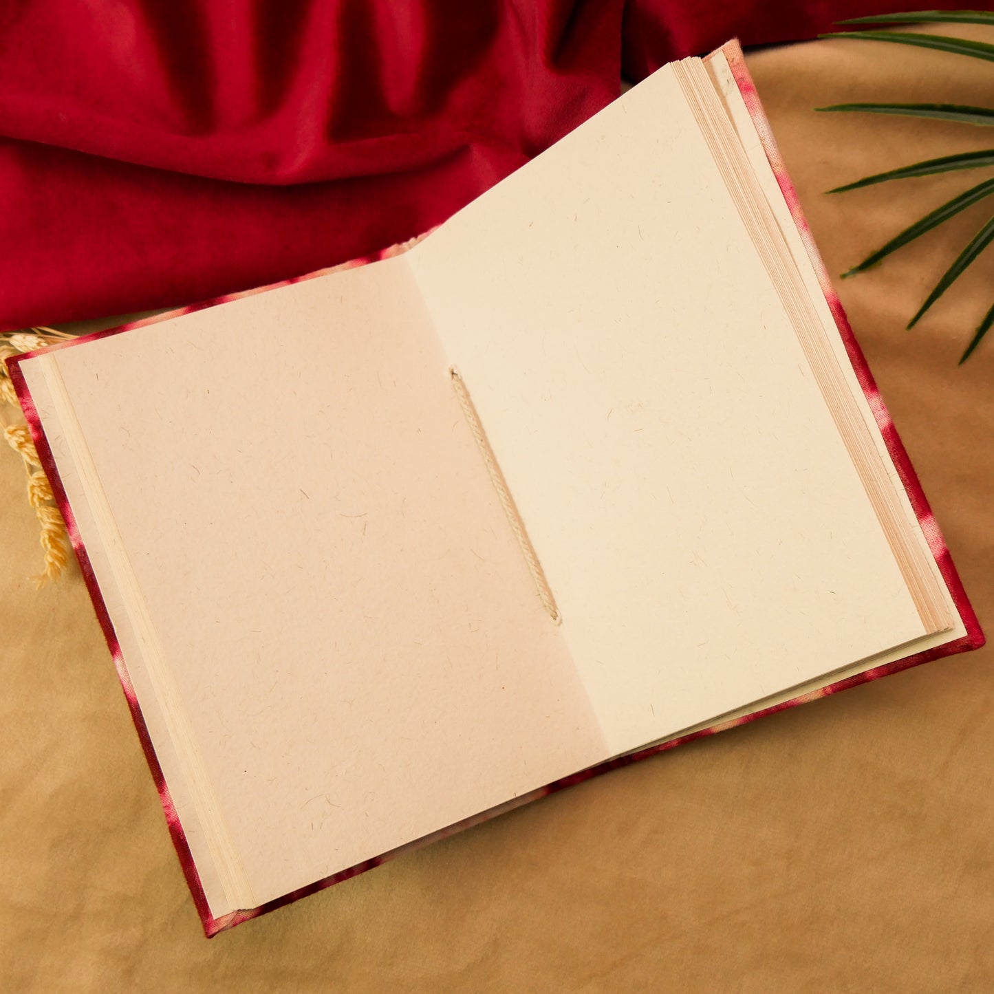 Rose Pink Handmade Tie & Die Fabric Cover Diary β A5 | Elegant & Eco-Friendly Journal