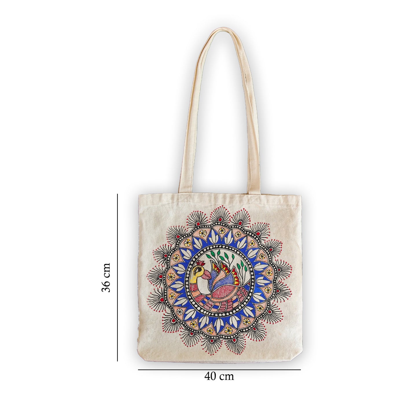 Madhubani Hand Painted Tote Bags | Hand Painted Tote Bag | Mayuri