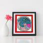 Madhubani Hand Made Painting | Samudra Ki Rani | 6inch X 6inch with Frame