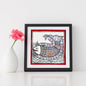Madhubani Hand Made Painting | Fish Painting | 6inch X 6inch with Frame