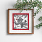Madhubani Hand Made Painting | Gauraiya | 6inch X 6inch with Frame
