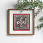 Madhubani Hand Made Painting | Kachni meen Nritya | 6inch X 6inch with Frame