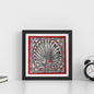 Madhubani Hand Made Painting | Mayur Naach | 10inch X 10inch with Frame