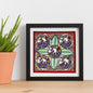 Madhubani Hand Made Painting | Bharni Meen Nritiya | 10inch X 10inch with Frame