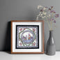 Madhubani Hand Made Painting | Yugul Hans | 10inch X 10inch with Frame
