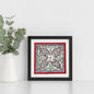 Madhubani Hand Made Painting | Meen Utsav | 10inch X 10inch with Frame