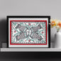 Madhubani Hand Made Painting | Meen Milan | 13inch X 10inch with Frame