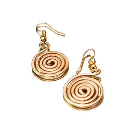 Saanjh Spiral Dhokra Earring