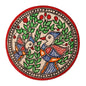 Madhubani Canvas Hand Painted Fish Coasters | Set of 2