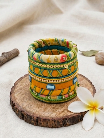 Phulkari Fusion Bangle | Leheriya Special bangle