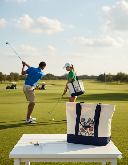 The Hand-Spun Legacy Tote | Hand painted Tote Bag