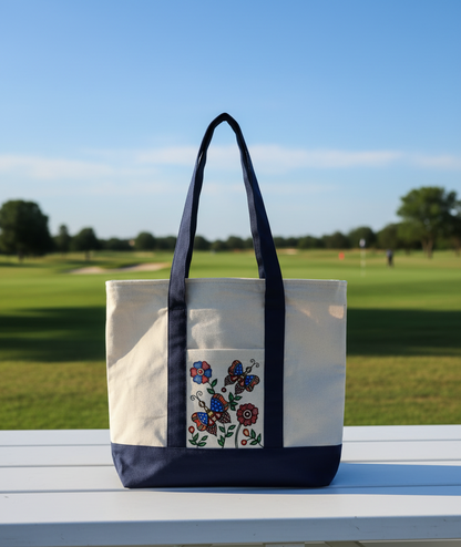 The Hand-Spun Legacy Tote | Hand painted Tote Bag