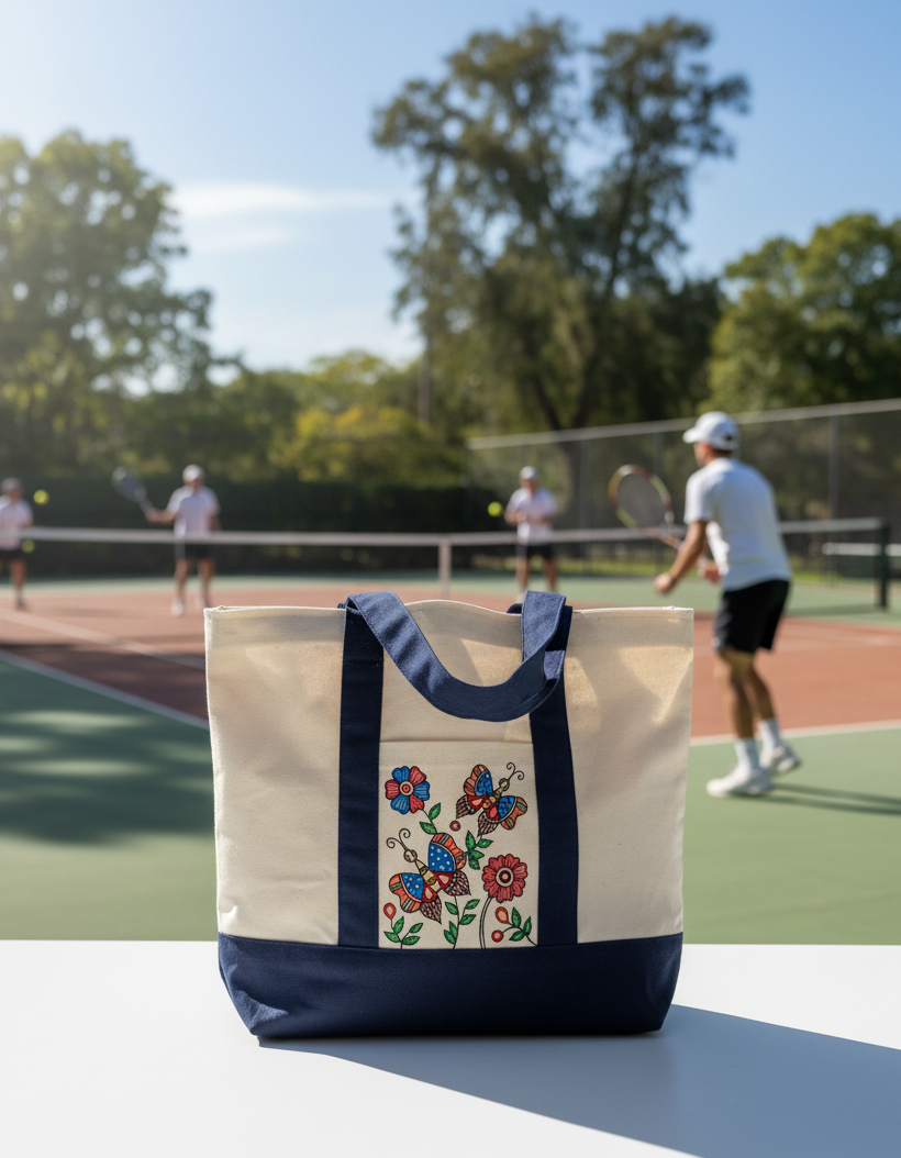 The Hand-Spun Legacy Tote | Hand painted Tote Bag