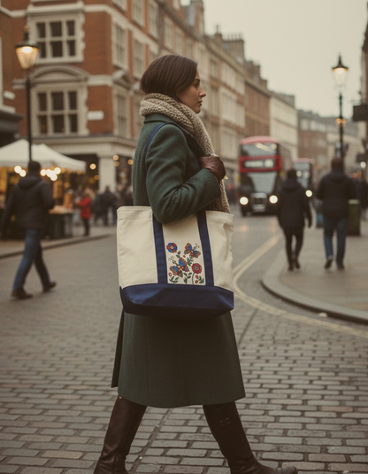 The Hand-Spun Legacy Tote | Hand painted Tote Bag