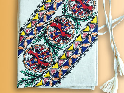 Madhubani Hand Made Cloth File Folder | Samudri Utsav