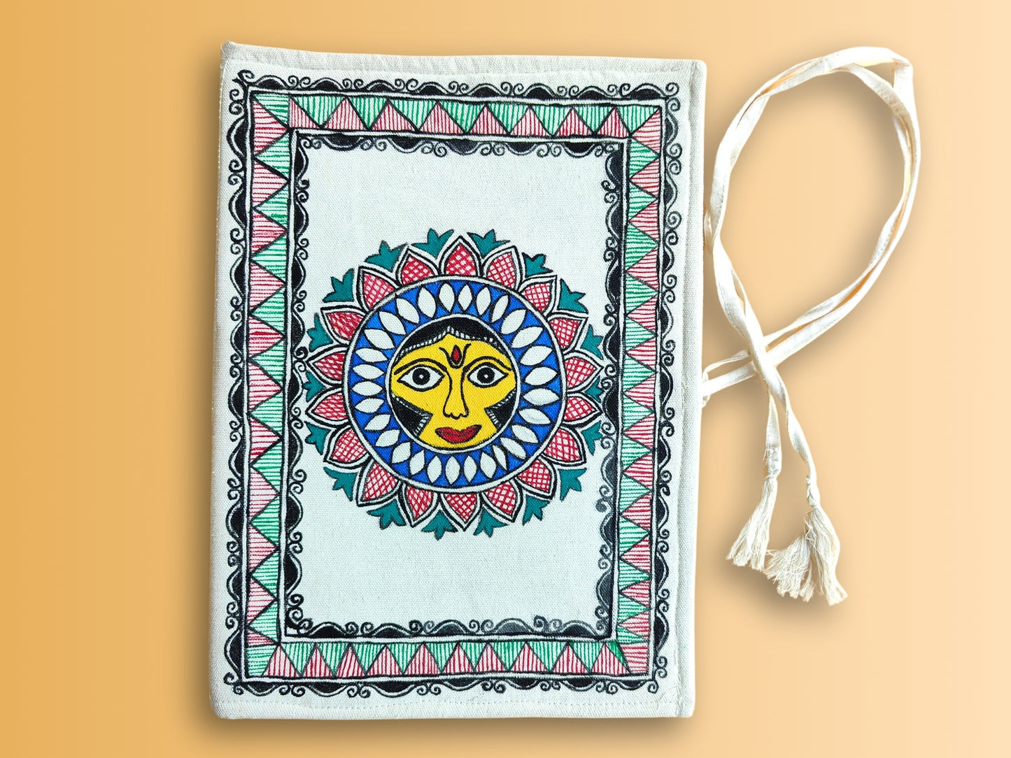 Madhubani Handmade Cloth File Folder | Devi