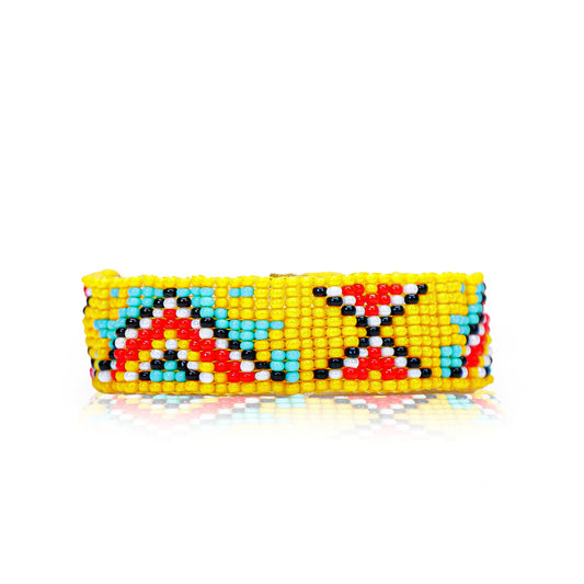 Aztec | Yellow Handmade Beaded Bracelets for Women