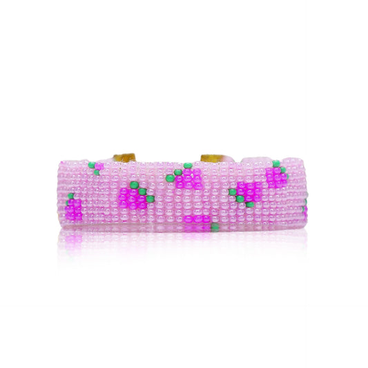 Cherry Bomb | Pink Handmade Beaded Bracelet For Women