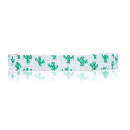Cute Cactus | Handmade Beaded Green Choker Necklace