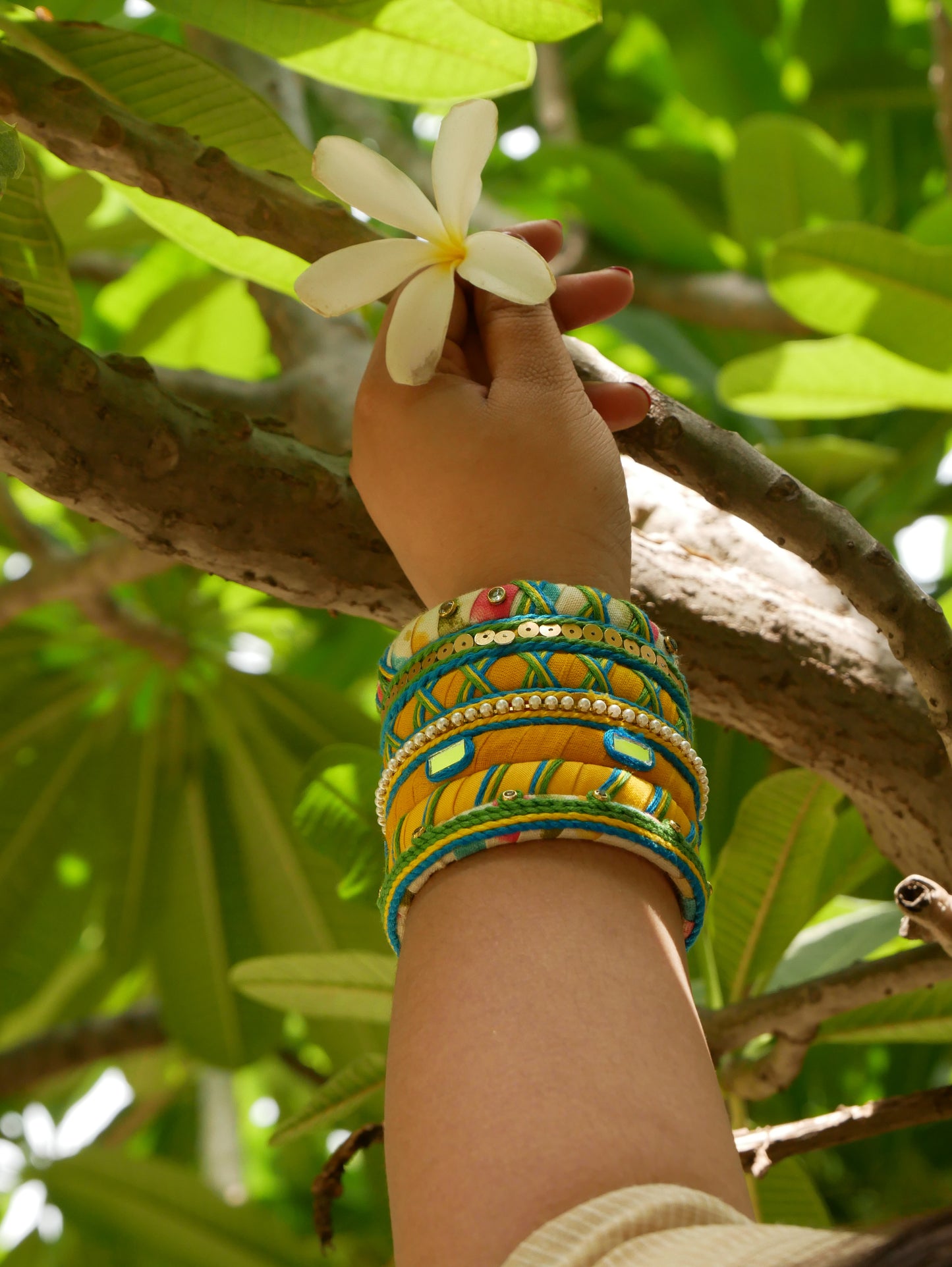 Phulkari Fusion Bangle | Leheriya Special bangle