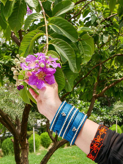 Denim Drapes Blue Bangle