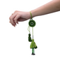 Lumba Rakhi For Bhaiya Bhabhi | Elegant Green Embroidered Round Dial